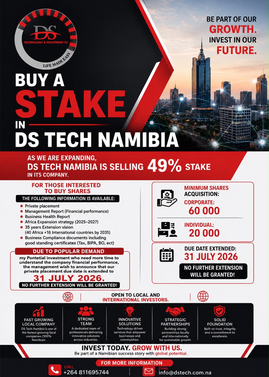 Invest in DS Tech Namibia